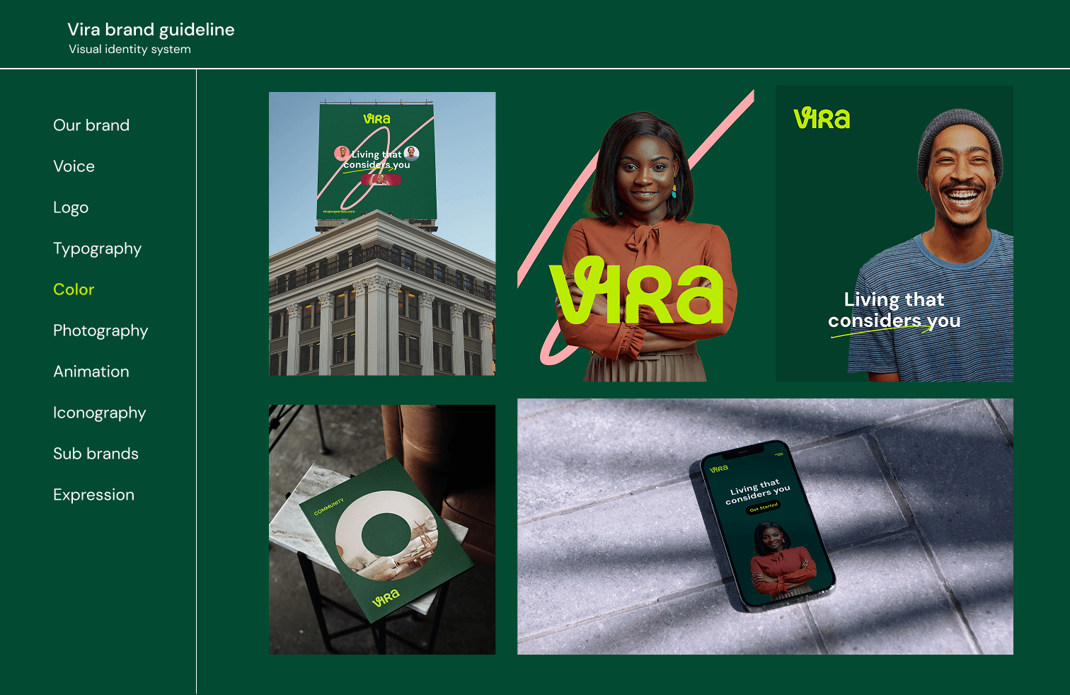 Campaign visuals — strategy in market